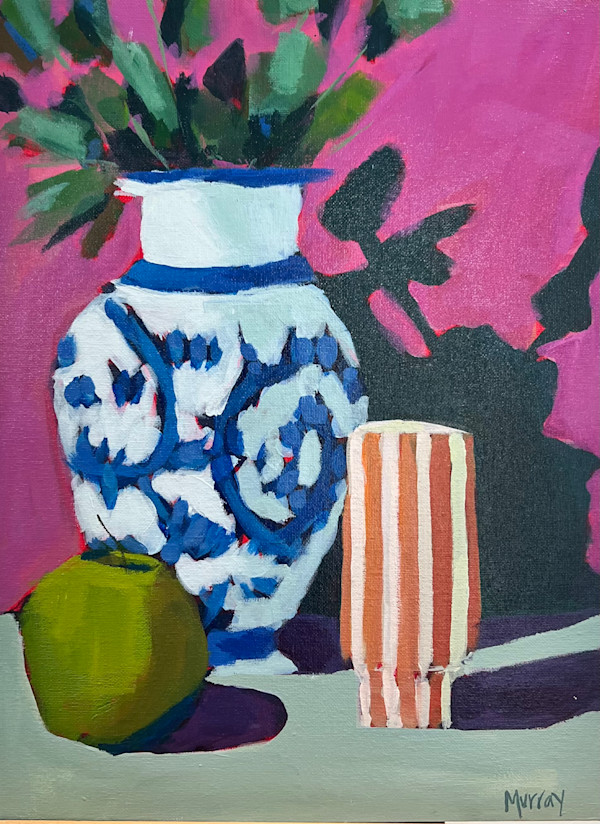 Blue & White Vase by Beth Murray