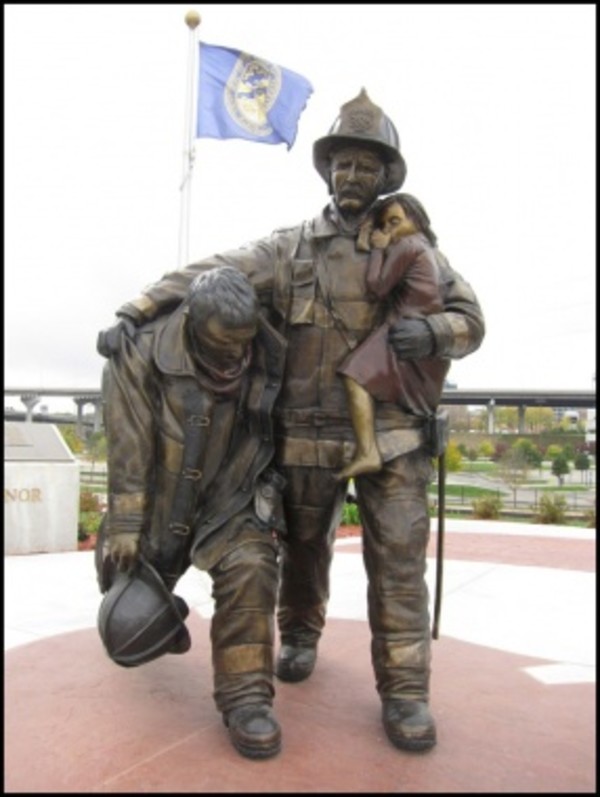 Firefighters Memorial (The Protector) by Matthew Placzek
