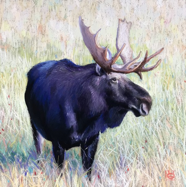 Bull Moose in Fall by Lisa Gleim