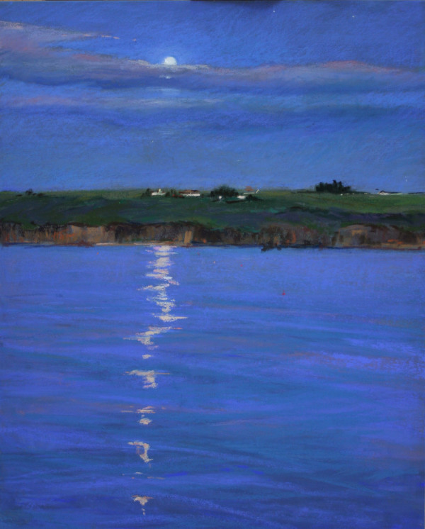 Moonlight and Fishing Bouys by Lisa Gleim