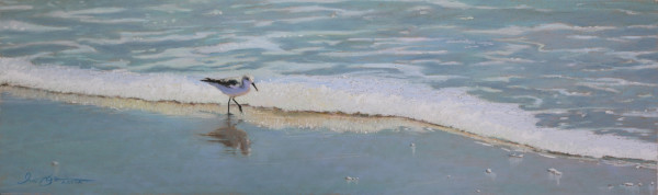 Sandpiper and Sea Foam by Lisa Gleim