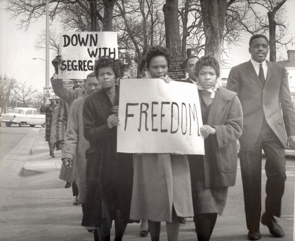 Untitled (Freedom Marchers) by Cecil J. Williams