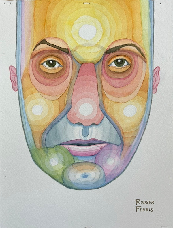 Colorful Random Portrait by Rodger Ferris
