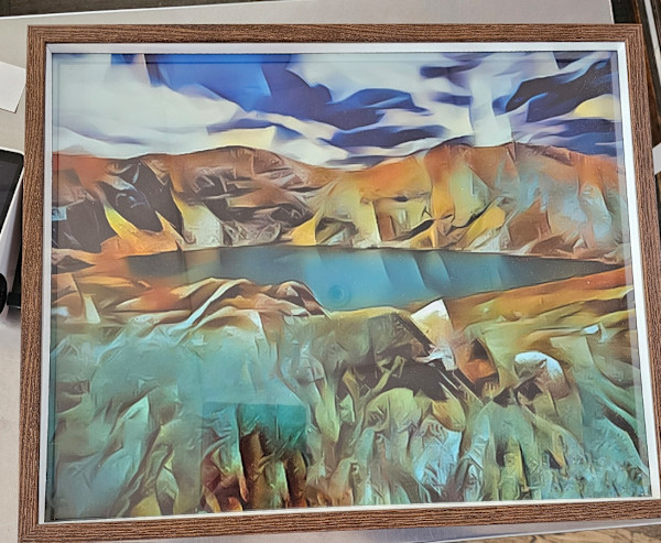 Bue Lake Digital rendition by Wanda Lach