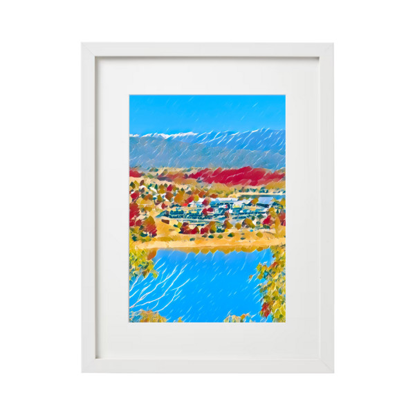 Eastern (A4 Print Framed White) by Fiona Latham-Cannon