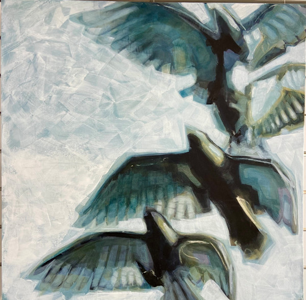 Bird study FLOCKING by Pattie Keenan, Image 2.