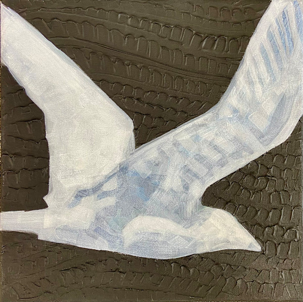 Bird study White #1 by Pattie Keenan, Image 2.