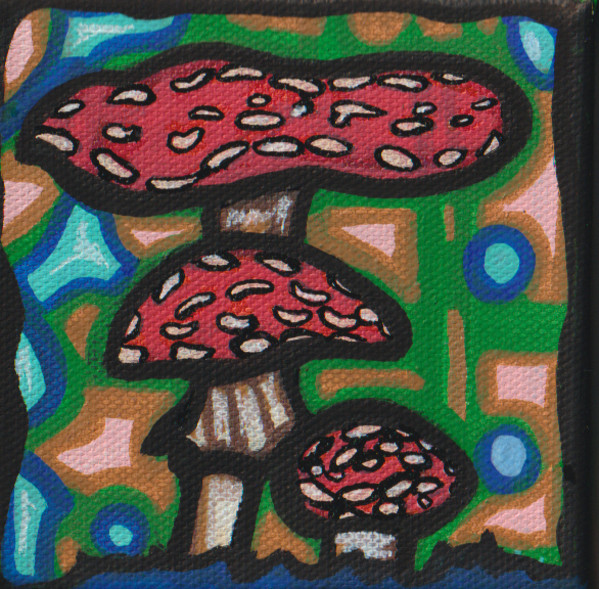 2021 October Mini Mushrooms #9 by Laura Noel