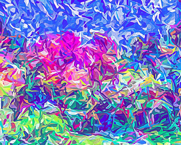 Gentle Painterly Flowers by Nancy Wood, Image 1.