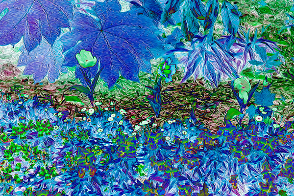 Botanical Blue by Nancy J. Wood, Image 1.
