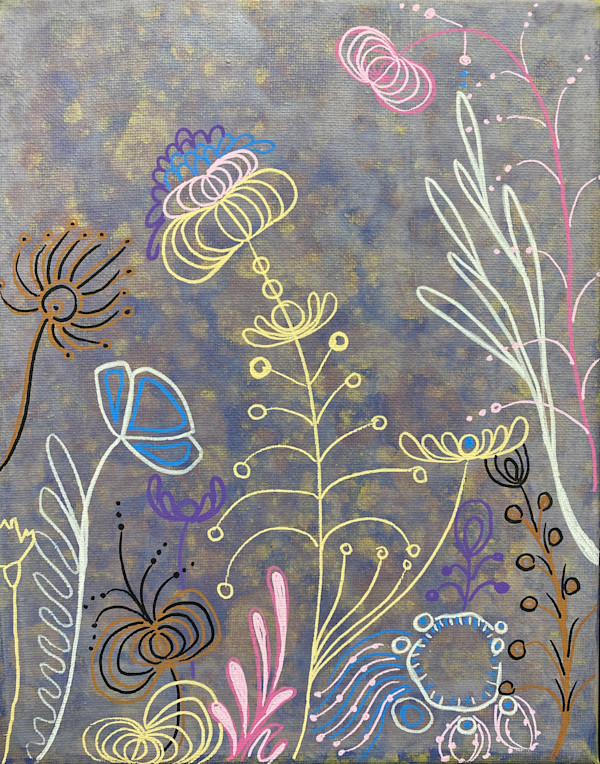 Yellow Fantasy Floral by Robyn Thompson Duong, Image 2.