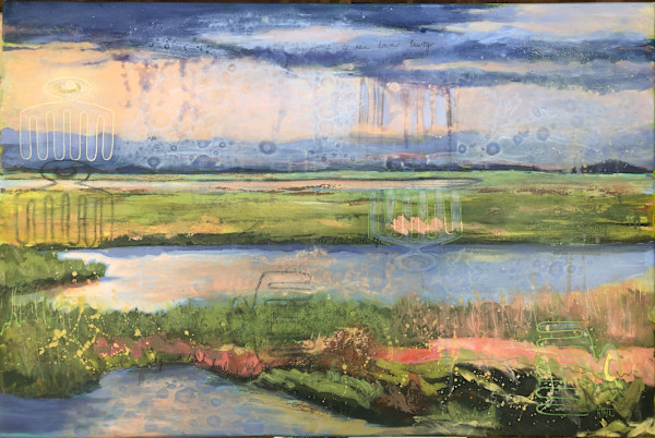 Orange Sky Marsh by Robyn Thompson Duong, Image 2.