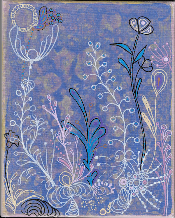 Purple Fantasy Floral by Robyn Thompson Duong, Image 6.