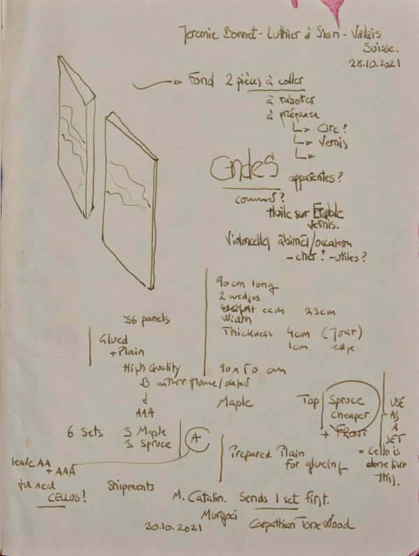 Notes for Météores Lumineuses - Sion by Ghislain Pfersdorff