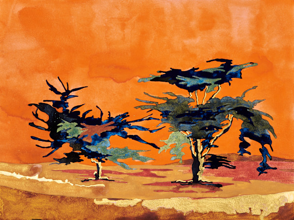 Les cyprès by Ghislain Pfersdorff