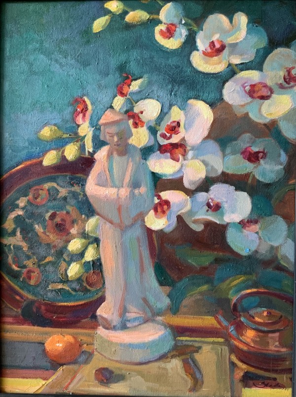 White Orchid by Charlotte Slade Decker