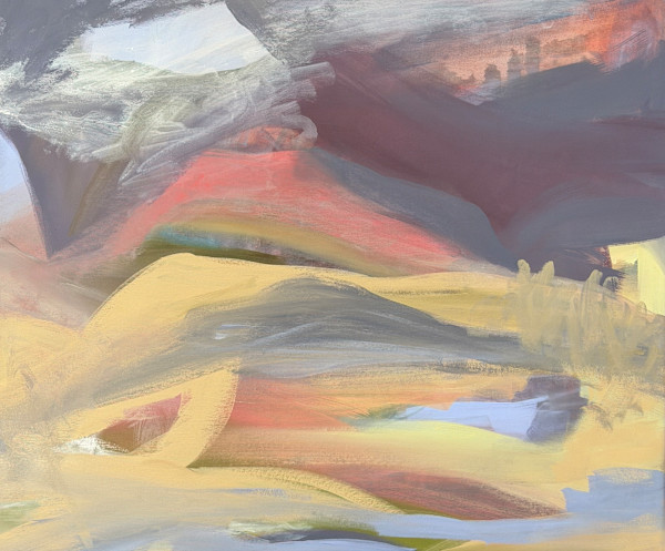 Landscape gelb-rot by Dietschi Art, Image 1.