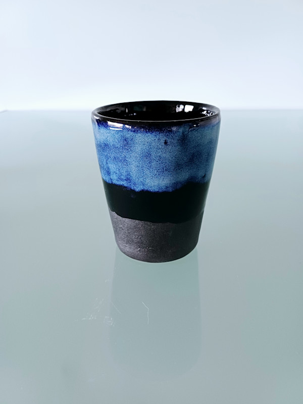 Deep Blue Keep Cup by Jo Richards Hooker Artist