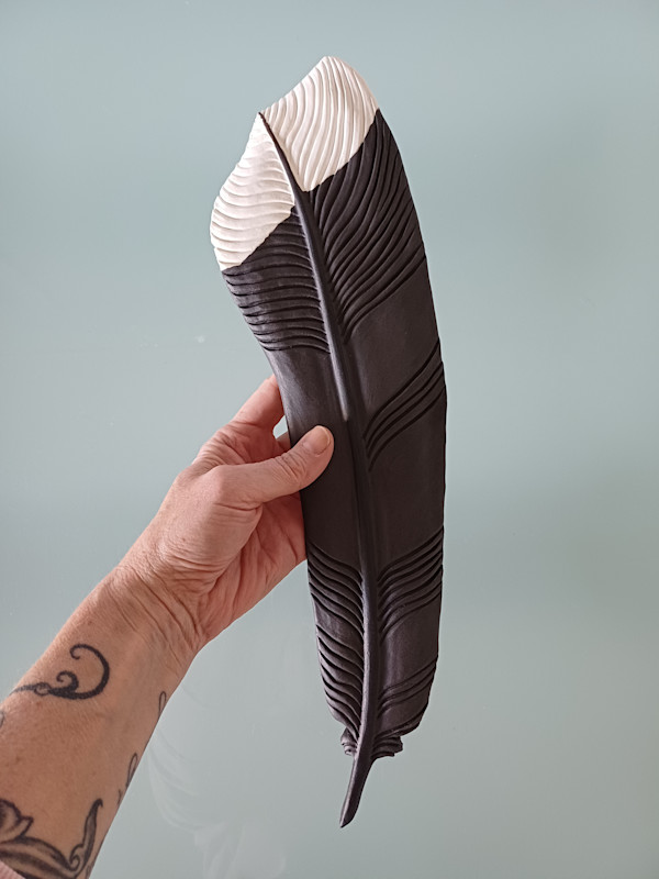 Huia Feather I by Jo Richards Hooker Artist