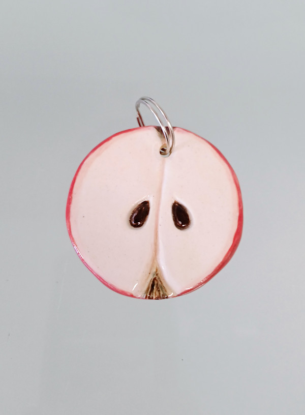 Key Ring - Apple by Jo Richards Hooker Artist