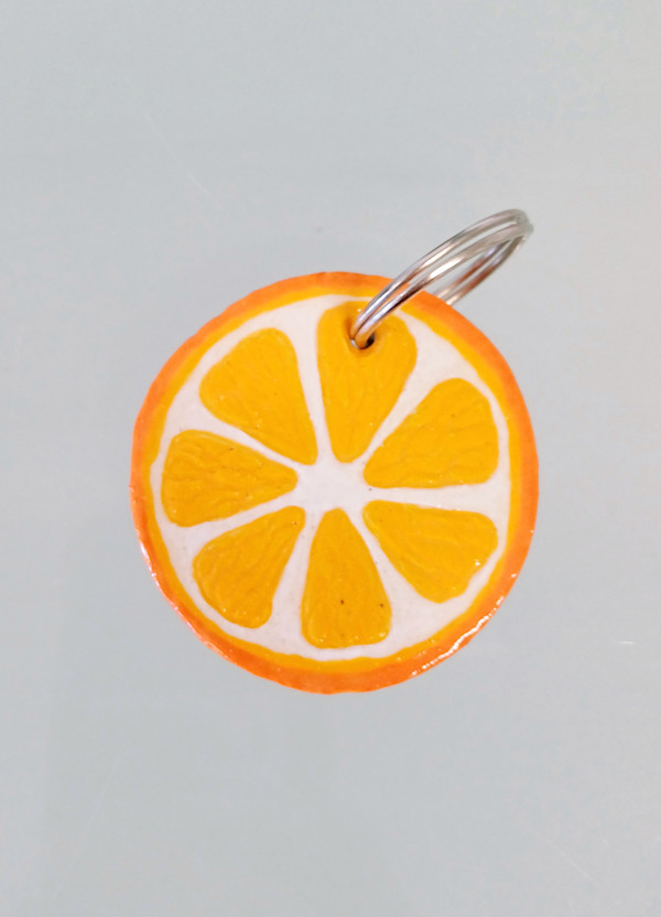 Key Ring - Orange by Jo Richards Hooker Artist