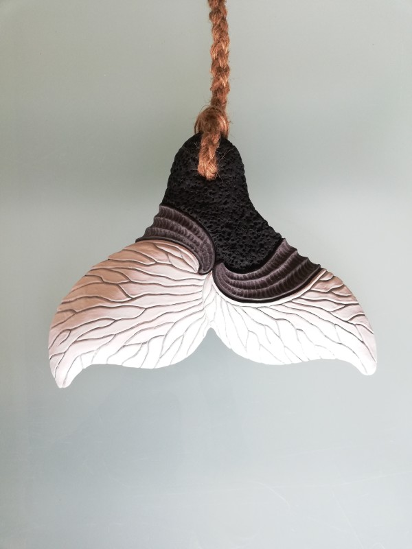 Whale Tail VIII by Jo Richards Mixed Media Artist