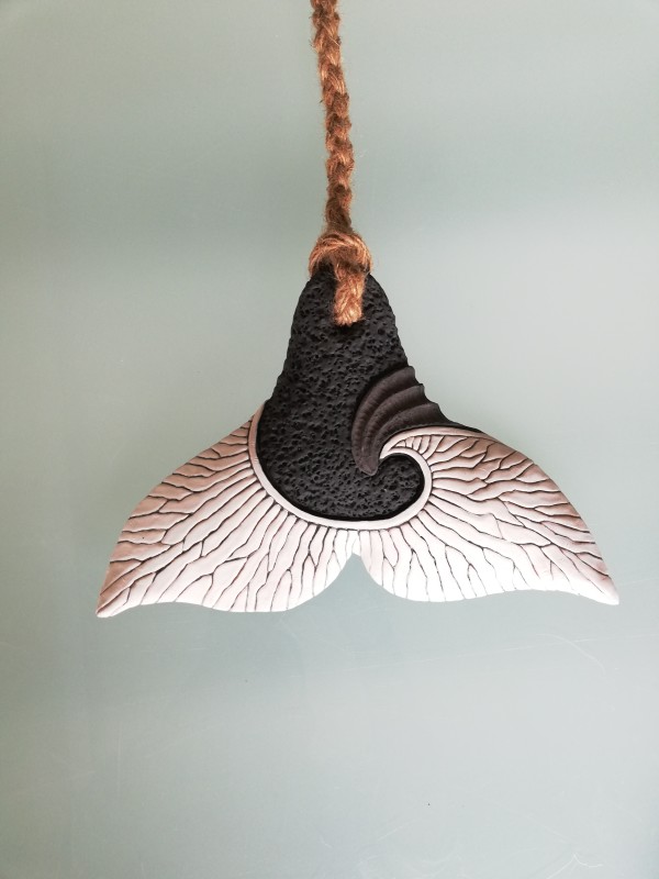 Whale Tail VII by Jo Richards Mixed Media Artist