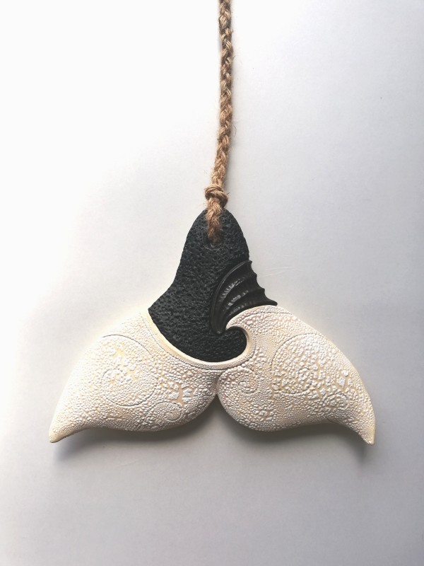 Whale Tail XVII by Jo Richards Mixed Media Artist