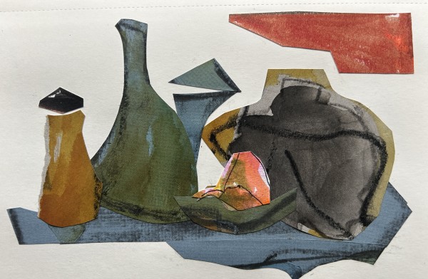 Still Life With Peppy Pottery by Andrea