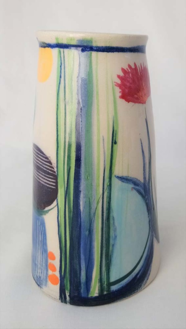 Abstract Colour Vase by Sally Grafton