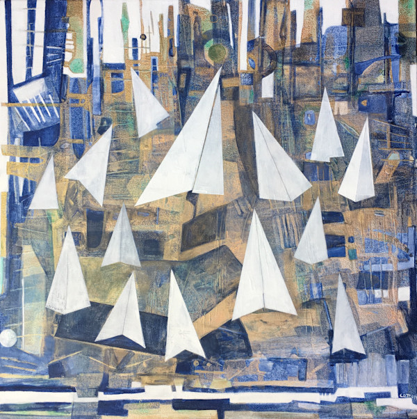 Paper Airplanes 7 by Courtney Cotton