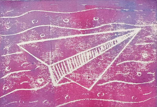 Magenta Paper Plane by Courtney Cotton, Image 1.