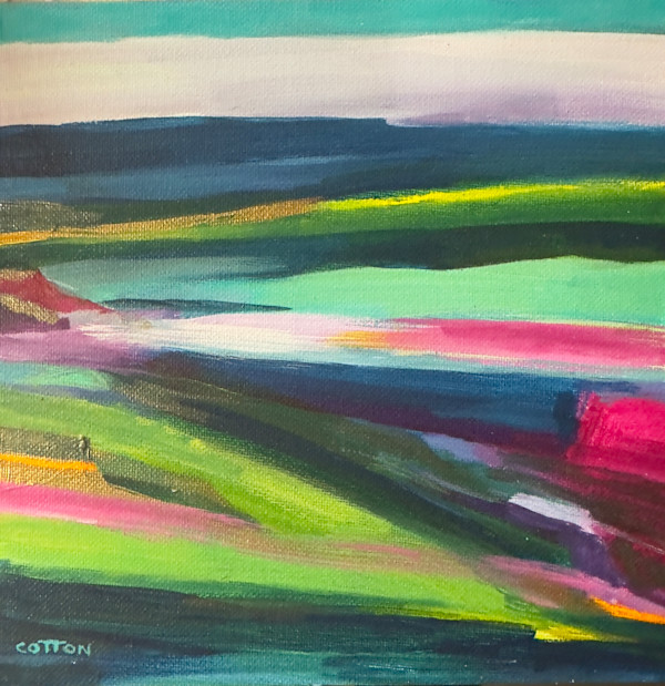 Bright  Miniature Landscape by Courtney Cotton