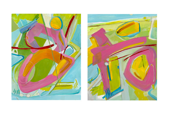 New Diptych by Courtney Cotton