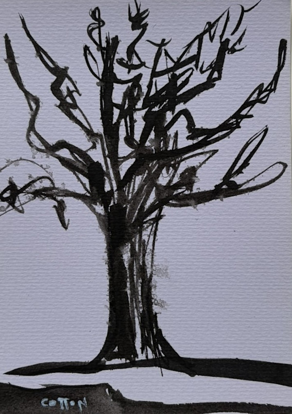 Poetry + India ink by Courtney Cotton, Image 1.