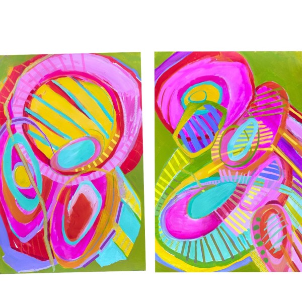 Spring Fling Diptych by Courtney Cotton
