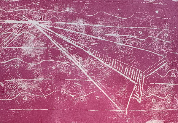 Dusty Rose Paper Plane by Courtney Cotton, Image 1.