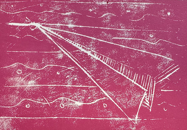 Hot Pink Paper Plane by Courtney Cotton, Image 1.