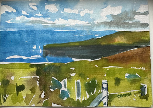 Ireland Landscape Sketch V by Courtney Cotton
