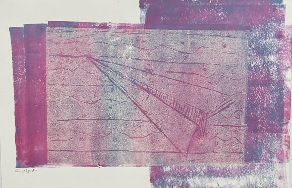 Purple and Blue Paper Plane by Courtney Cotton, Image 1.