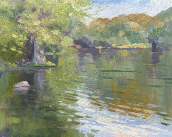 Autumn Turn On The Lake by Dawn Harries