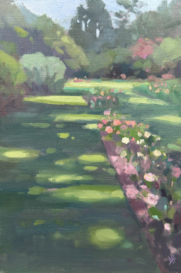 Dappled Light Rose Garden by Dawn Harries