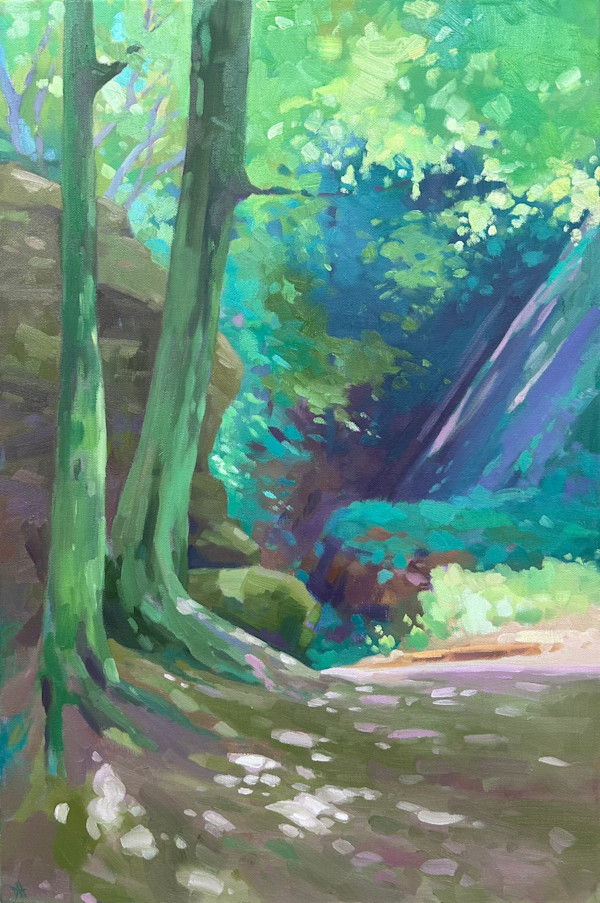 Dreamy Sunlit Grove by Dawn Harries