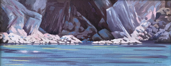 Light on Flimston Bay Rocks by Dawn Harries