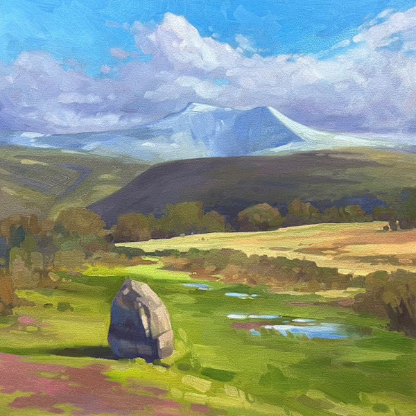 Snow Topped Pen Y Fan by Dawn Harries