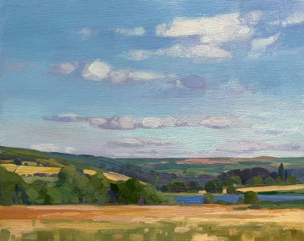 Summer Sky at Llangorse Lake by Dawn Harries