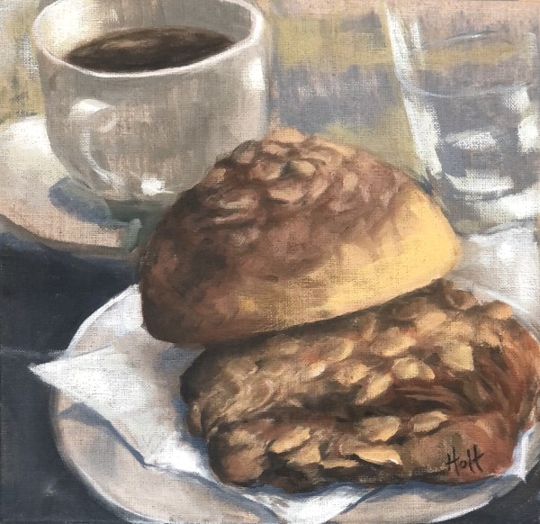 Almond croissant and other pastries by Holt Cleaver