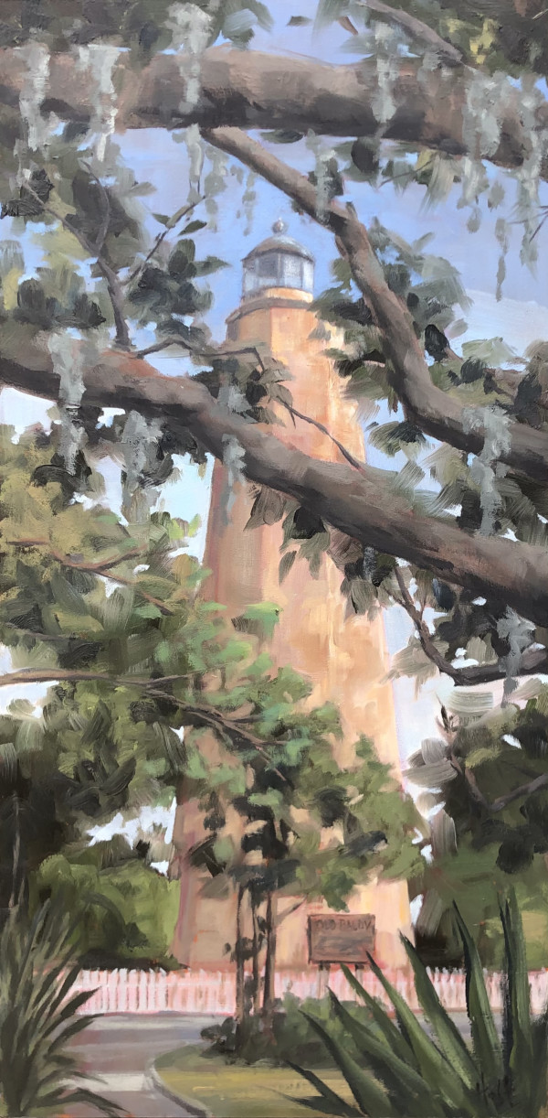 Old Baldy Through the Trees Study by Holt Cleaver