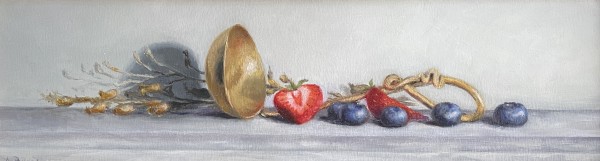 Brass Spoon with Berries