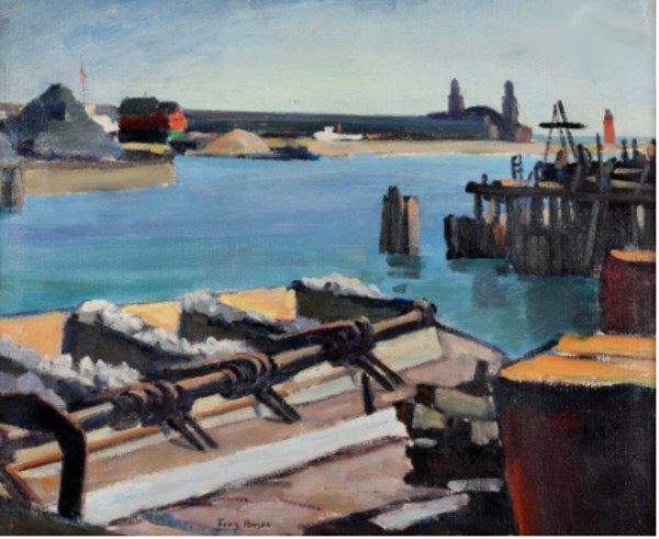 Chicago Navy Pier Barges by Tunis Ponsen, Image 1.